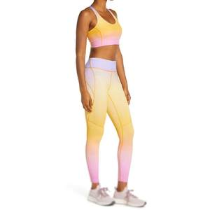 Conjuntos de Yoga de 2 piezas sin costuras de talla grande sólida para mujer con cinturón transpirable de secado rápido gimnasio Fitness Wear Opción de logotipo personalizado - Product Image 3