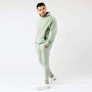 Pantalons de survêtement épais en éponge française unis personnalisés pantalons de survêtement pour hommes de couleur unie en gros - Product Image 3