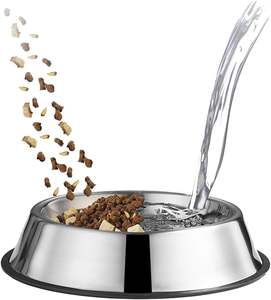 Cat & <b>Dog</b> <b>Bowls</b> Non-Slip Eco-Friendly Stainless Steel Waterproof Food <b>Bowls</b> Unbreakable Thickened Pet Feeder for Indoor Use - Product Image 5