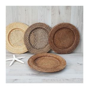 Tapis rond en rotin, décoration de Table, sous-verre, personnalisé - Product Image 1