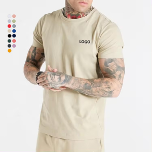 Custom Men's T-shirts Cotton Polyester t Shirts Black Cotton T-shirts 260gsm T-shirt for Man - Product Image 1