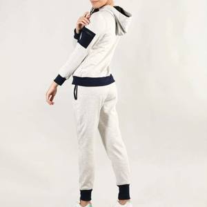 Chándal de moda con cremallera para mujer Conjunto de ropa deportiva de dos piezas ligero y de secado rápido con cremallera completa - Product Image 6