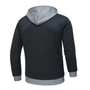 Fabrication de vêtements Sweats à capuche pour hommes Sweats pas cher Prix de gros Basics à manches longues Zip Up Coton Respirant Sweats à capuche pour hommes - Product Image 2