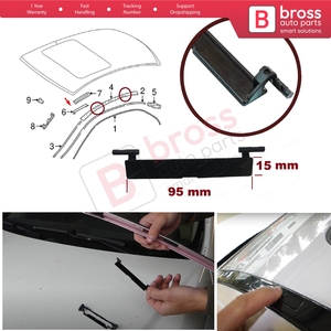 ฝาครอบช่องใส่ของบนหลังคา BSR563 ขนาด 95 มม.*15 มม. สำหรับรถยนต์ C Class W204 S204 C204 ปี 2007-2015 รุ่น 2046983530 - Product Image 5