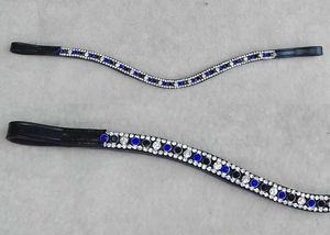 Equine สายคาดหนังวัว,สายรัดหนังหุ้มเบาะนุ่มย้อมสีดรัมผักคุณภาพดี (D.D) พร้อมคริสตัล - Product Image 5