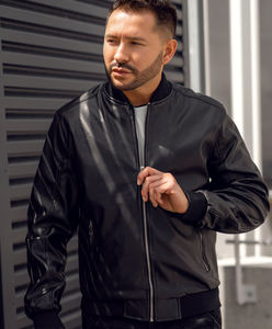 Chaquetas de Cuero en Venta al Mejor Precio, Transpirables, Impermeables, Tallas Grandes, Chaqueta para Hombre con Logotipo, Servicio OEM al por Mayor Disponible - Product Image 1