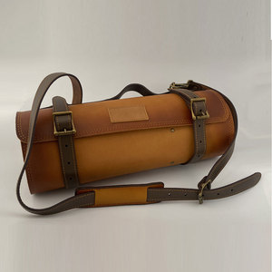 Rollo de cuchillo de cuero genuino con logotipo personalizado, bolsas de cuero cómodas y elegantes, novedad, venta directa de fábrica - Product Image 4