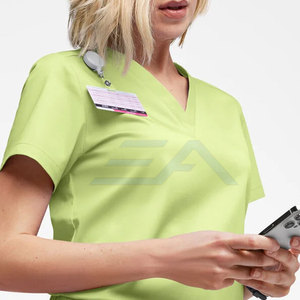 Nouveauté - Hauts classiques à col en V pour femmes - Couleurs et tailles personnalisables de haute qualité - Utilisation hospitalière - Product Image 2