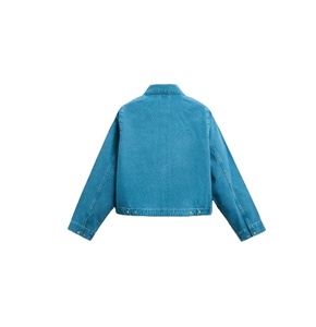 Wholesale Street Wear Custom Designer <b>Vintage</b> <b>Denim</b> Winter <b>Jacket</b> Over Size Custom Cotton Lining Canvas Waxed Work <b>Denim</b> <b>Jacket</b> - Product Image 2