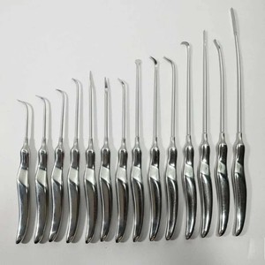 Ensemble d'élévateurs et de dissecteurs endoscopiques pour lifting des sourcils, 14 pièces, instruments de chirurgie plastique en acier inoxydable - Product Image 1