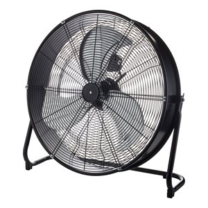Ventilador Industrial de Piso Negro VI63 de 124W y 60cm con 3 Aspas - Product Image 1