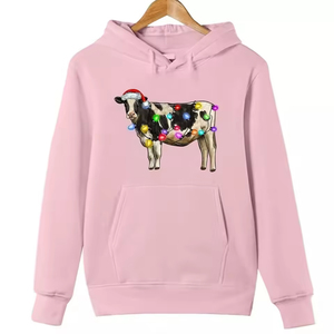 Sudadera navideña acogedora con interior cálido y suave, gráficos festivos y alegres, ajuste cómodo para el invierno, estilo relajado de temporada. - Product Image 6