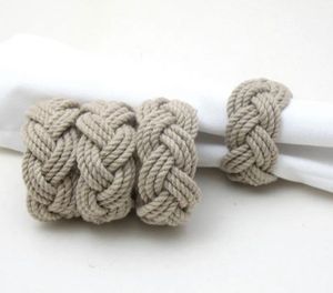 Vente en gros pas cher Anneau de serviette en rotin avec strass boucle de serviette pour décor de serviette de mariage - Product Image 3