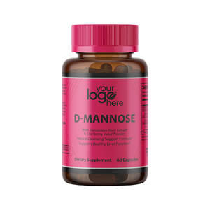 Compléments alimentaires de D-Mannose de haute qualité en capsules One Solution LLC Favorise la digestion Soutien immunitaire Adulte 60 capsules USA - Product Image 1
