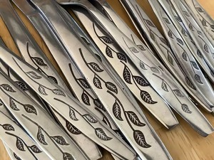 Juego de Cubiertos de Plata Simple con Acabado Plateado, Cubiertos de Primera Calidad, Perfectos para el Uso Diario en la Cocina y la Cena Familiar, Procedentes de la India - Product Image 5