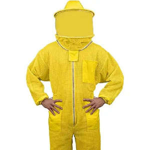 Ropa de trabajo profesional antiestática para apicultura, bata protectora ventilada de calidad, velo de esgrima de tela transpirable para colmenar - Product Image 1