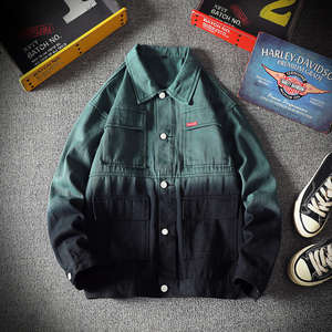 Chaquetas de mezclilla de algodón con estampado de moda personalizado a precios razonables/OEM diseño personalizado mejor moda Streetwear hombres chaquetas de mezclilla - Product Image 3