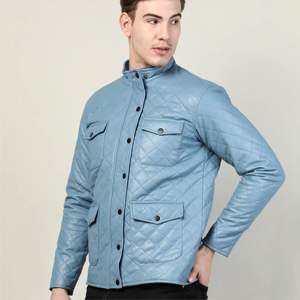 แจ็กเก็ตหนังแกะสีน้ำตาลทันสมัยของผู้ชาย | ดีไซน์เข้ารูปเนื้อนุ่มพร้อมคุณสมบัติแจ็คเก็ตบอมเบอร์วินเทจ - Product Image 2