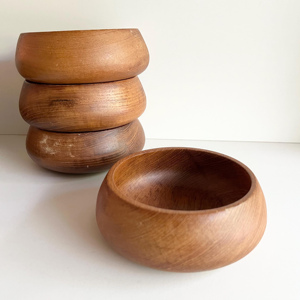 Bol en bois pour servir les aliments, bols à salade en bois naturel les moins chers pour les restaurants, buffets, fêtes, traiteurs - Product Image 2