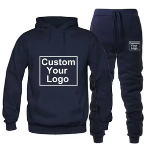 Automne hommes survêtement décontracté bricolage sweats à capuche concevoir votre Logo ensemble survêtements survêtement pantalon costumes sport athlétique tenues décontractées - Product Image 1