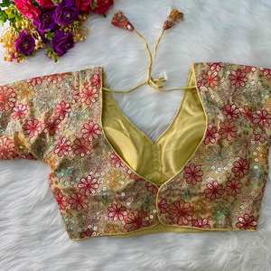 Blusa de mujer de seda ligera elegante y de Media manga adecuada para blusa de boda de todas las estaciones a un precio asequible - Product Image 3