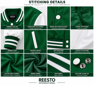 Veste de baseball personnalisée avec logo streetwear, veste de baseball pour hommes, veste varsity rouge personnalisée - Product Image 5