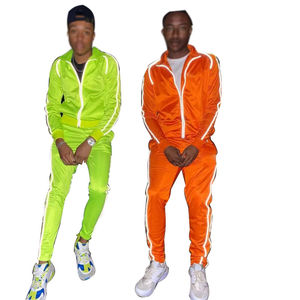 Trajes Deportivos Personalizados de Invierno para Hombre, de la Mejor Calidad, con Franjas Reflectantes, Ecológicos, Transpirables, de Poliéster/Algodón, de Secado Rápido para Correr - Product Image 6