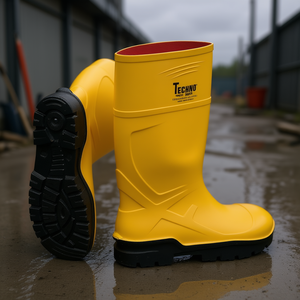 รองเท้าบูทนิรภัยสีเหลือง Rnne ไซส์ 43 S5 SR CI FO EN ISO 20345:2022 มาตรฐานฟิตเนส - Product Image 3