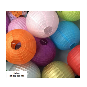 Linterna de papel multicolor variedad de tamaño y forma redonda más fácil de plegar Venta al precio de fábrica al por mayor más barato - Product Image 2