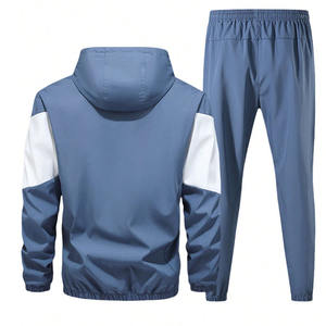 ชุดวอร์มผ้าฟลีซคอตตอนแบบเรียบสำหรับผู้ชาย ไซส์ปกติ ขายส่ง ชุดจ็อกเกอร์และกางเกงขายาว ชุดกีฬา รับผลิตแบบ OEM แบรนด์ส่วนตัว B2B - Product Image 2