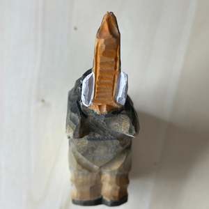 Elefante intagliato a mano scultura in legno ottone alluminio per ufficio soggiorno decorazione pianta unica modellato statue di legno figurine - Product Image 3