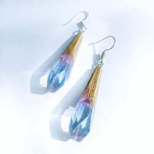 HECHO A MANO LLAMACIÓN CALIDAD COLGANTES Hoja de oro Negro Blanco Resina Forma de corazón Pendientes Cuadrado Redondo Geométrico Madera Resina Gota - Product Image 1