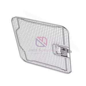 Perforated Side <b>Basket</b> with Wire Base & Lid for Surgical Instruments | Sterilization and <b>Storage</b> Solution - Product Image 1