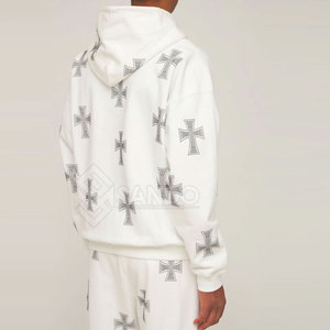 Trajes Deportivos con Pedrería y Logotipo Personalizado para Hombre, Talla Grande, para Uso en Exteriores en Invierno, Último Estilo, 100% Algodón, con Capucha, Ligeros y Transpirables - Product Image 6