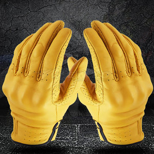 Guantes de Motociclismo de Cuero Vacuno Genuino - Alta Calidad, Resistentes al Calor, Duraderos y Transpirables, Sin Silicona - Product Image 6