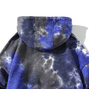 Custom Tie-Dye Men's Autumn Eco-Friendly <b>Lightweight</b> Breathable Stonewash 100% Cotton Sublimated Vintage Classic <b>Hoodie</b> - Product Image 4