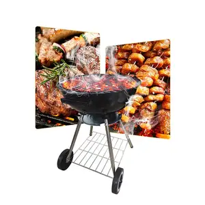 Grosir panggangan barbekyu Stainless Bbq Jerman arang Jerman portabel kecil luar ruangan asli tanpa asap