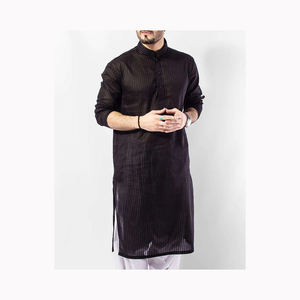 Ropa islámica de calidad para Hombres Calientes Jalabia diseño bordado Kameez para musulmanes de Dubái ropa transpirable amigable con el verano para - Product Image 3