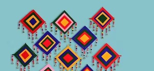 Decoraciones Colgantes con Forma de Cometa Tradicional para Bodas, Haldi, Mehndi, Telón de Fondo Floral, Decoraciones de Pared para Templos, Diwali, Eid - Product Image 5