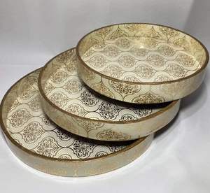 Juego de regalo de Navidad de moda 2025, decoración del hogar, bandeja decorativa con incrustaciones de madera/hueso para el hogar, Hotel, Catering, té, café, bandejas para servir comida - Product Image 2