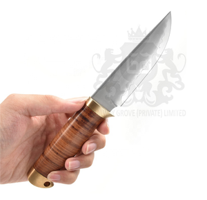 Haute qualité poignée personnalisée damas acier lame fixe bord droit couteau de Combat de chasse de qualité industrielle pour la survie - Product Image 3