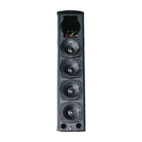 Ensemble de colonnes audio mono portables LS3 Active en bois, 800W, haute efficacité, garantie 3 ans, impédance 8,0 ohms, 70-270V