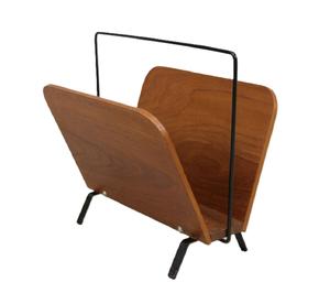 Top Selling <b>Metal</b> Pure Wooden Magazine Rack Modern Desk <b>Card</b> <b>Holder</b> in Wooden Brown Color Magazine <b>Holder</b> - Product Image 1