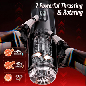 Masturbador Masculino con Control por Aplicación, 7 Modos <span class=keywords><strong>de</strong></span> Empuje, Rotación y Lamido, Entrenador <span class=keywords><strong>de</strong></span> Pene, Vagina <span class=keywords><strong>de</strong></span> Bolsillo, Vibrador para <span class=keywords><strong>Sexo</strong></span> Oral, Juguete Sexual para Hombre - Product Image 3