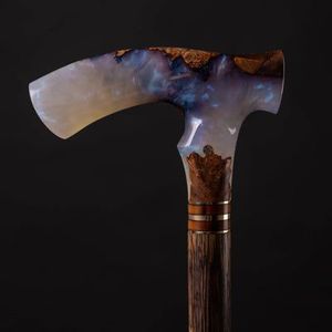 ไม้เท้าเดินทำจากเรซิ่นผสมไม้  จับถนัดมือ  ไม่ลื่น  สำหรับผู้สูงอายุ  รูปทรงหลากหลาย  แข็งแรง  ช่วยในการฟื้นฟูสมรรถภาพ - Product Image 5