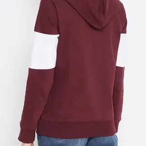 OEM Offre Spéciale nouvelle femme à capuche haute qualité à manches longues pull sweat col zippé personnalisé tissu couleurs ODM vente en gros - Product Image 5