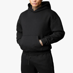 Nouveau design de sweat à capuche lourd pour hommes sweat à capuche vintage de haute qualité avec logo imprimé numériquement sweat-shirt de base en coton mélangé - Product Image 1