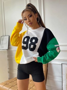 Sweatshirts surdimensionnés d'hiver pour femmes Sweatshirt à manches longues et à col rond en coton polaire à vendre 2025 - Product Image 6