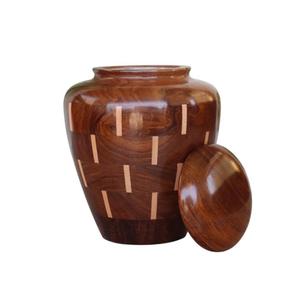 Urnes funéraires en bois de style unique Prix fini coloré pour le mémorial des cendres humaines pour adultes de l'exportateur indien - Product Image 3