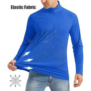 Venta al por mayor sublimación camisas personalizadas UPF 50 + protección solar UV manga larga hombres pesca camisa pesca camisas Jogging Wear - Product Image 2